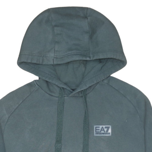 Emporio Armani EA7 Men's Green Pullover Hoodie M Regular Fit