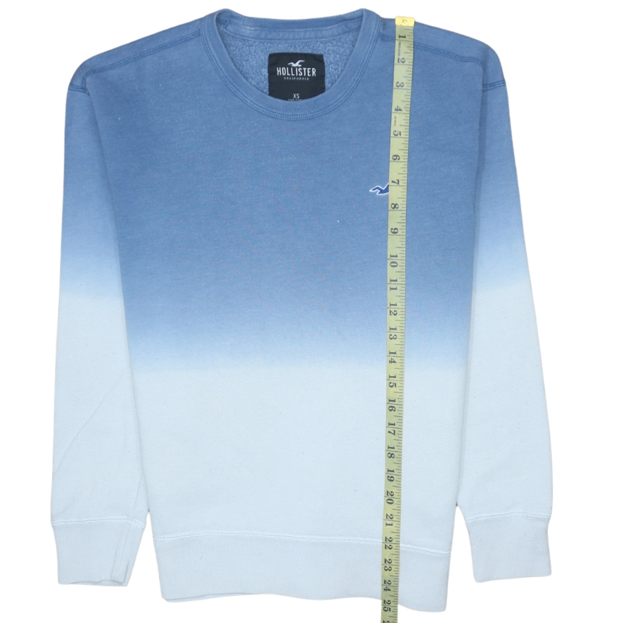 Hollister Men's Blue XS Pullover Crew Neck Fleece Sweatshirt