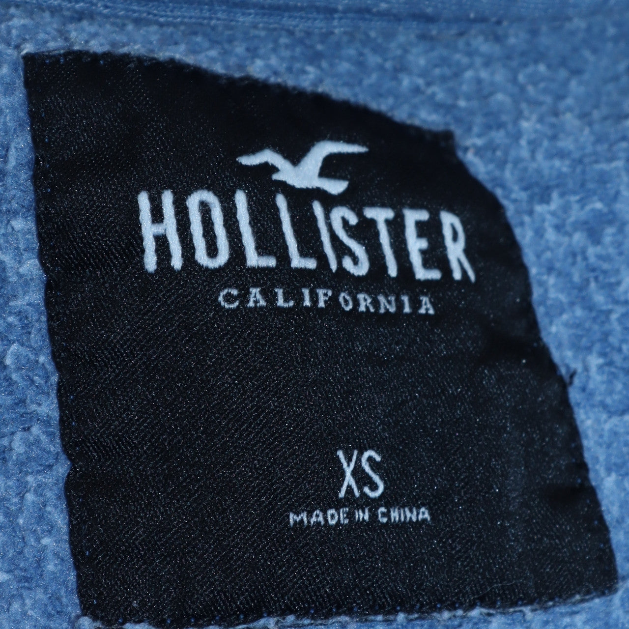 Hollister Men's Blue XS Pullover Crew Neck Fleece Sweatshirt
