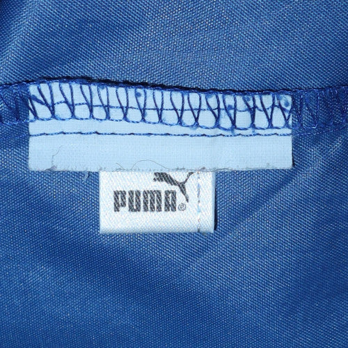 Puma Men's Blue Hooded Windbreaker Jacket Size M