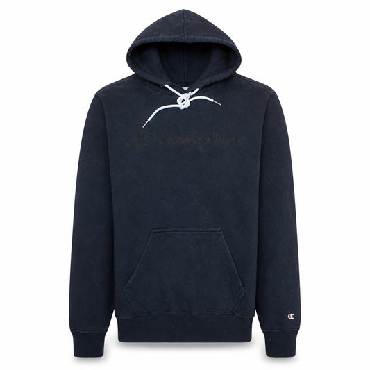 Champion Men's Black Small Pullover Hoodie Fleece Logo Sweatshirt