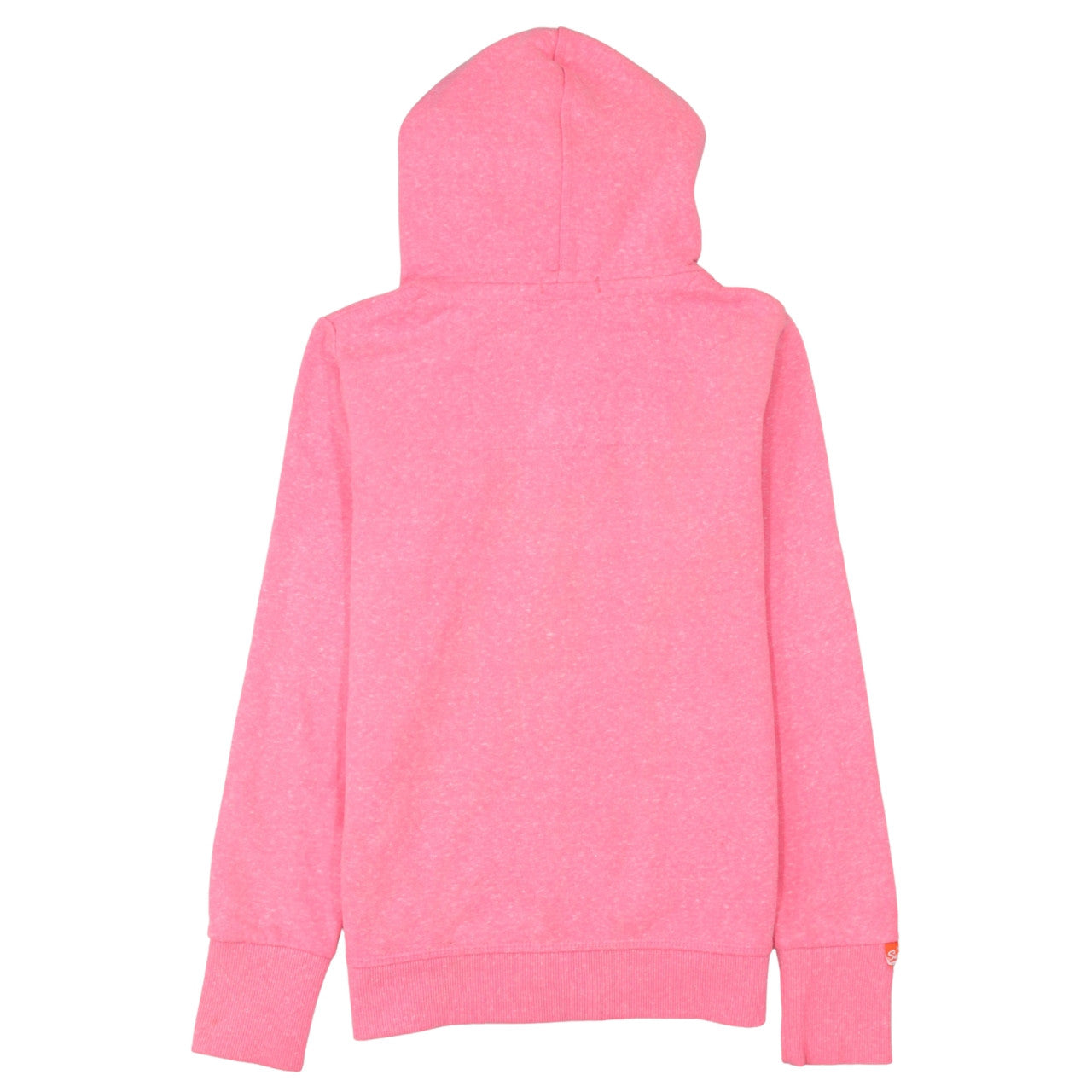 Superdry Women Pink Full Zip Hoodie Size M Hooded Sweatshirt