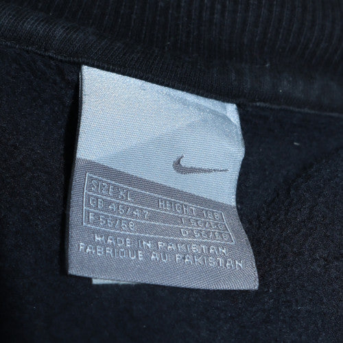 Nike Men's Black 1/4 Zip Fleece Sweatshirt L Regular Fit