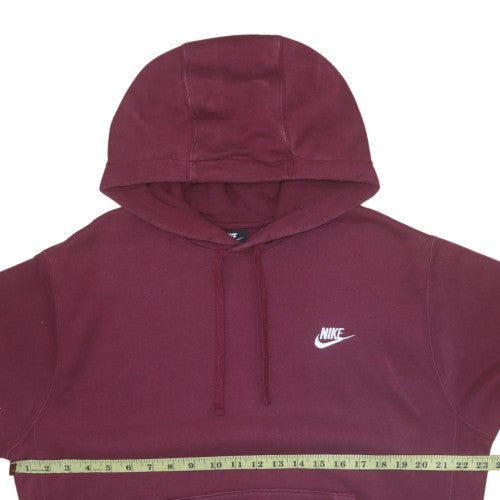 Nike Men's Red Pullover Hoodie Size M Fleece Sportswear