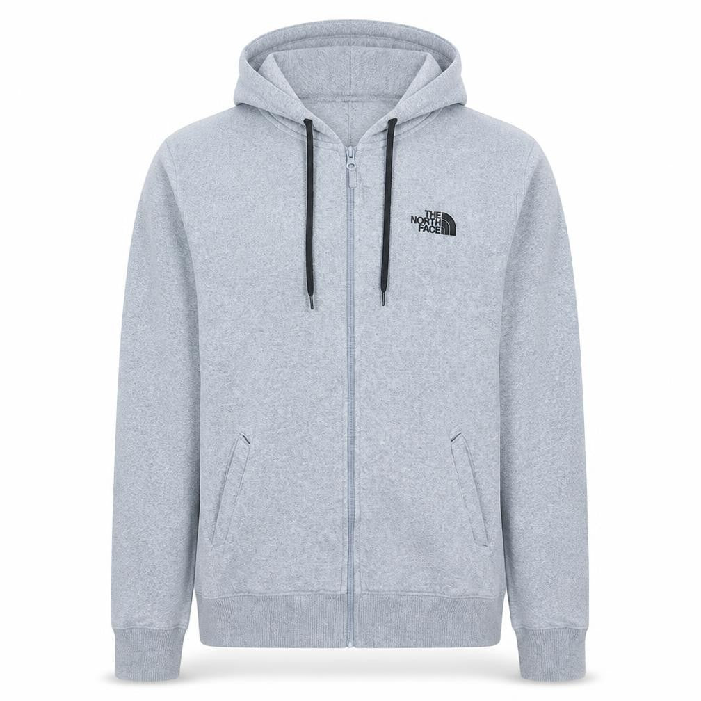 The North Face Men's Grey Full Zip Hoodie S Hooded Sweatshirt