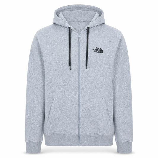 The North Face Men's Grey Full Zip Hoodie S Hooded Sweatshirt