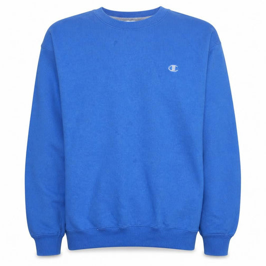 Champion Men's Blue Crew Neck Pullover Sweatshirt Size L