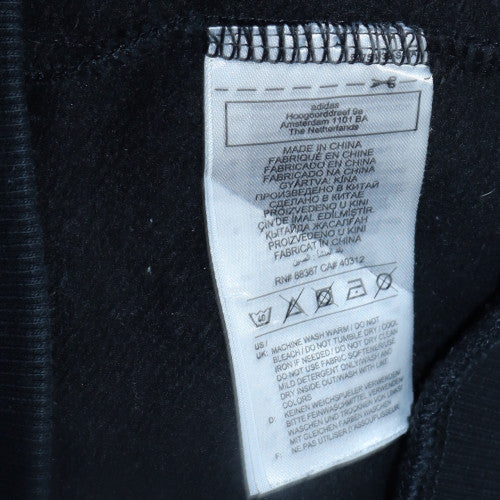 Adidas Mens Black Crew Neck Sweatshirt M Classic Logo Pullover