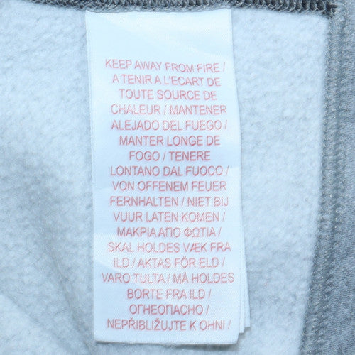 Nike Boys Grey Colourblock Full Zip Fleece Hoodie XL 13-15 Years
