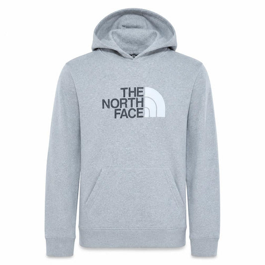 The North Face Boys Grey XL Pullover Hoodie with Logo Print