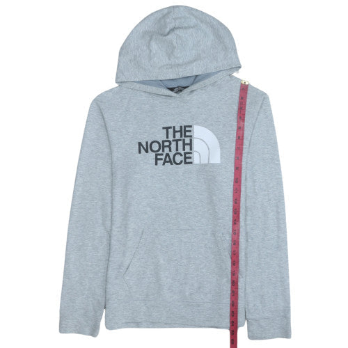 The North Face Boys Grey XL Pullover Hoodie with Logo Print