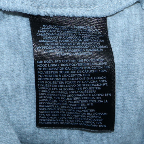 The North Face Boys Grey XL Pullover Hoodie with Logo Print