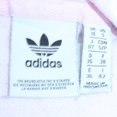 Adidas Women’s Pink Pullover Hoodie Size 10 S Cotton Blend
