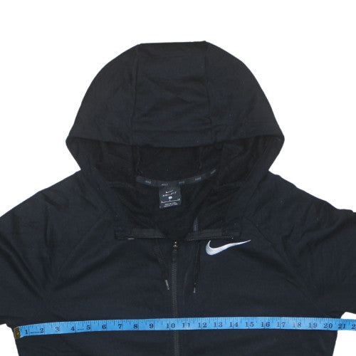 Nike Men's Black Dri-FIT Full Zip Hoodie S Regular Fit