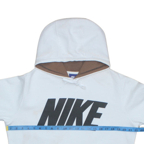 Nike Men's White Pullover Hoodie M Logo Fleece Sportswear