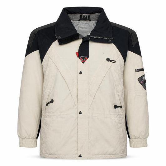 Helly Hansen Men's Beige Winter Parka Jacket Size S Water Resistant