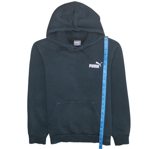 Puma Men's Black Pullover Hoodie Size S Fleece Sportswear