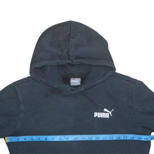 Puma Men's Black Pullover Hoodie Size S Fleece Sportswear