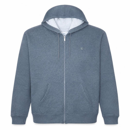 Champion Men’s Grey 2XL Full Zip Hoodie Sweatshirt
