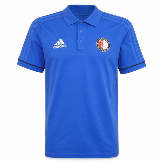 Adidas Men's Blue Feyenoord Rotterdam Polo Shirt Size S