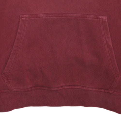 Nike Women's Burgundy Pullover Hoodie Sweatshirt Size M Cotton Blend