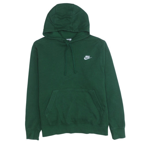 Nike Women Green Pullover Hoodie Medium Cotton Blend Sweatshirt