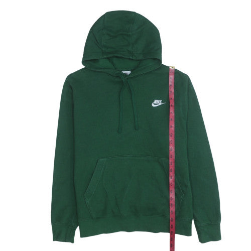 Nike Women Green Pullover Hoodie Medium Cotton Blend Sweatshirt