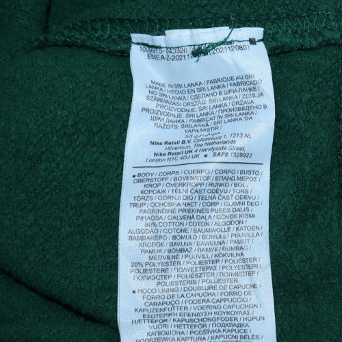 Nike Women Green Pullover Hoodie Medium Cotton Blend Sweatshirt