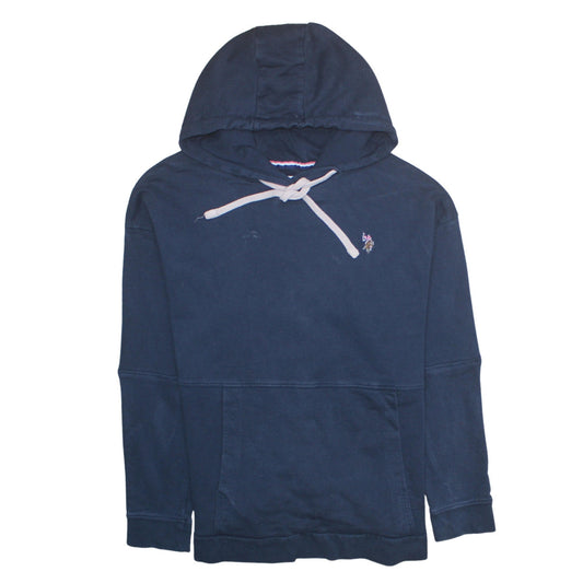 U.S. Polo Assn. Women Navy Blue Cotton 2XL Pullover Hoodie
