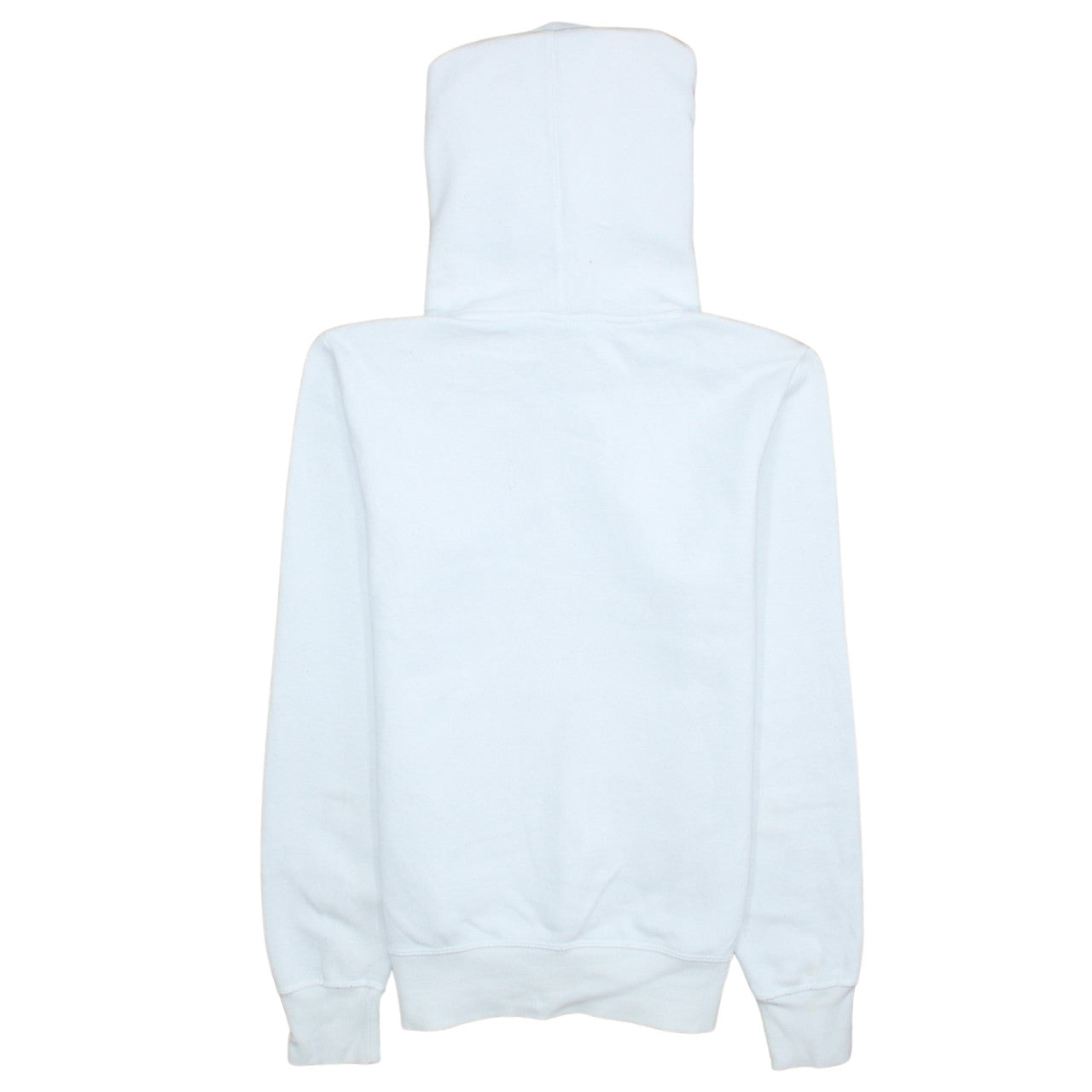 Champion Men's White Pullover Hoodie Medium Fleece Logo Sweatshirt