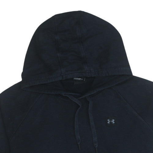 Under Armour Men’s Black 2XL Pullover Hoodie Regular Fit Logo Fleece