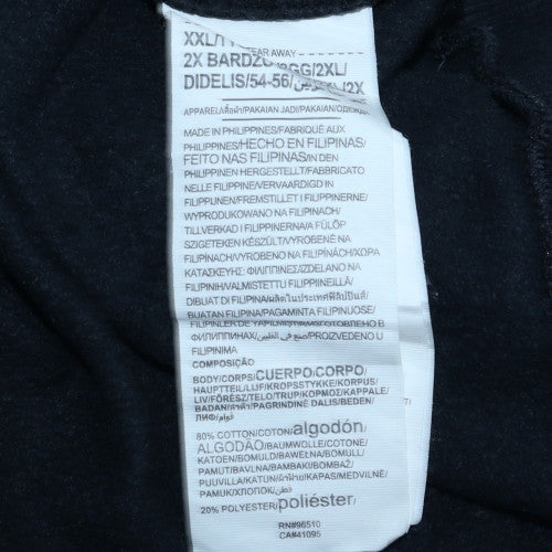Under Armour Men’s Black 2XL Pullover Hoodie Regular Fit Logo Fleece