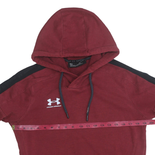 Under Armour Men's Red Pullover Hoodie Small Sports Fleece