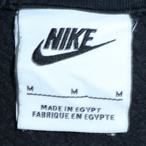 Nike Men's Black Graphic Logo Crew Neck Sweatshirt Size M