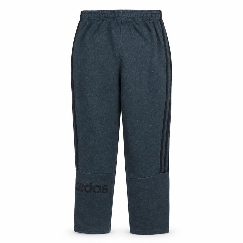 Front view of Adidas men’s grey fleece jogger trousers m sportswear