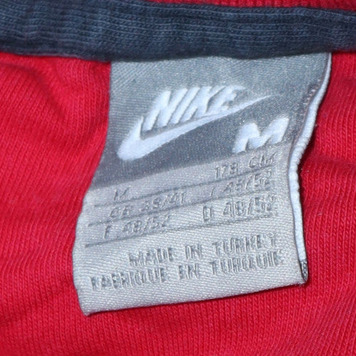 Nike Men's Red Short Sleeve Cotton Polo Shirt Size M