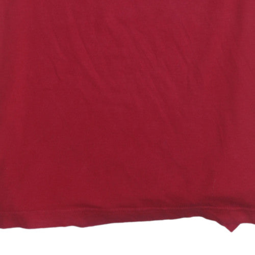 Nike Men's Red Short Sleeve Cotton Polo Shirt Size M