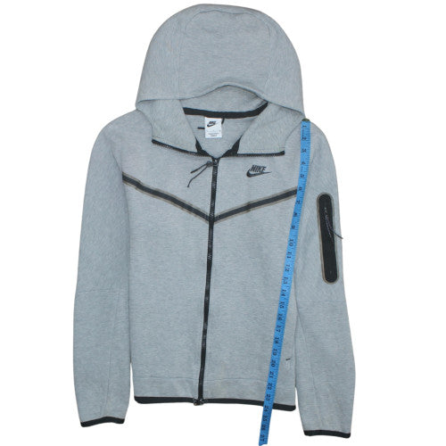 Nike Men's Grey Full Zip Hoodie Small Athletic Fit