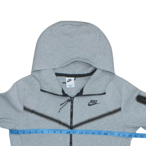 Nike Men's Grey Full Zip Hoodie Small Athletic Fit