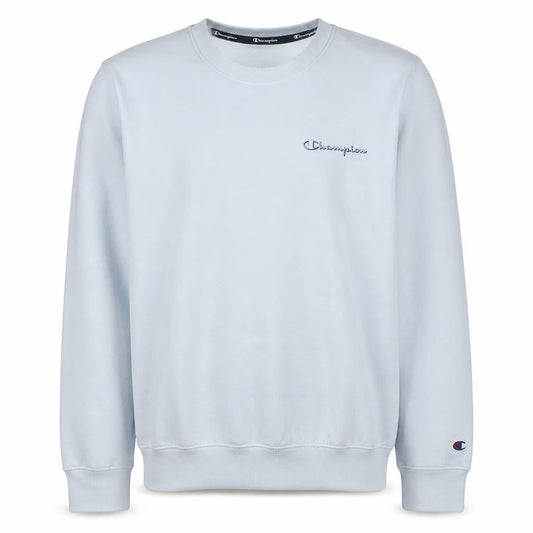 Champion Men's White Medium Pullover Sweatshirt Crew Neck Logo