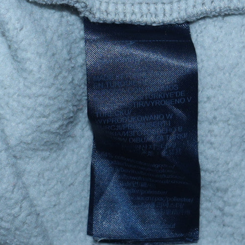 Tommy Hilfiger Men's Grey Pullover Hoodie L Logo Fleece Sweatshirt