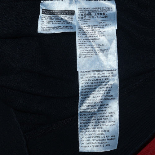 Levi's Mens Black Full Zip Hoodie Size S Regular Fit Logo Design