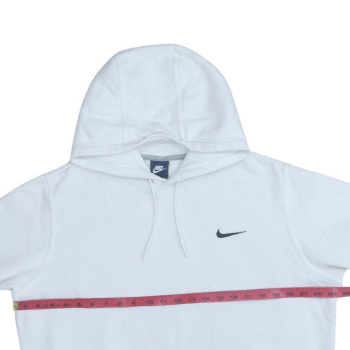 Nike Men’s White Pullover Hoodie L Regular Fit Fleece Sweatshirt