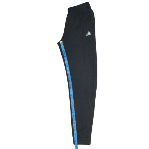 Adidas Boys Black Jogger Sweatpants 15-16 Years Fleece Activewear