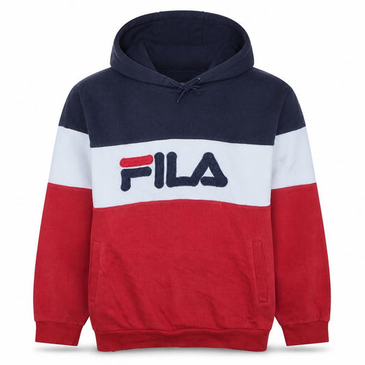 FILA Men's Multicoloured Pullover Hoodie L Regular Fit
