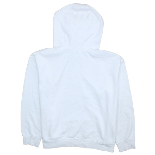 Disney Women White Mickey Mouse Pullover Hoodie Size L Graphic Print