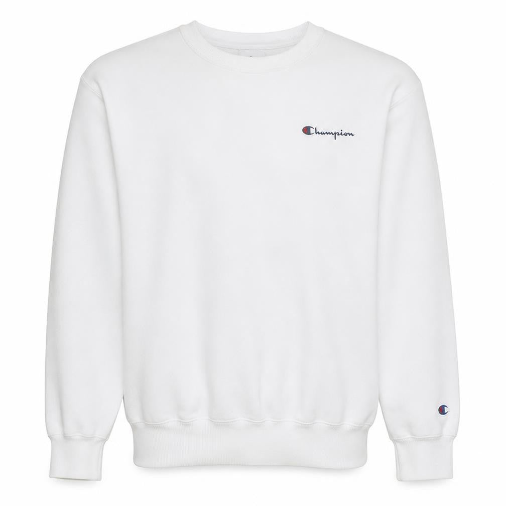 Champion Men's White Medium Pullover Sweatshirt Crew Neck Cotton Blend