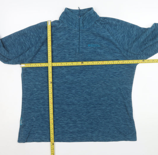 Mountain Warehouse Women's Blue 1/2 Zip Pullover Sweatshirt UK 18