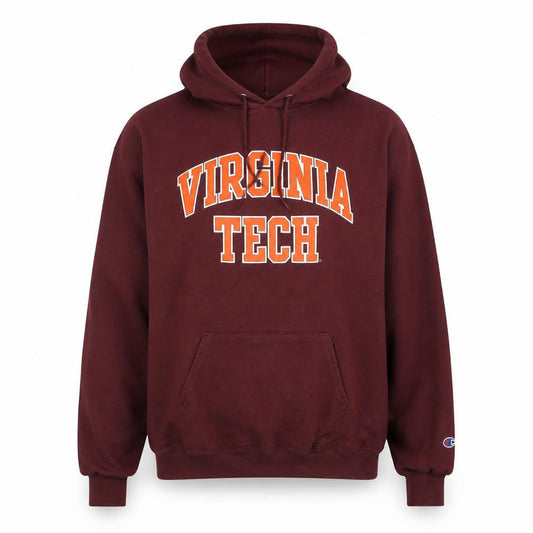 Champion Men’s Brown Virginia Tech Pullover Hoodie L
