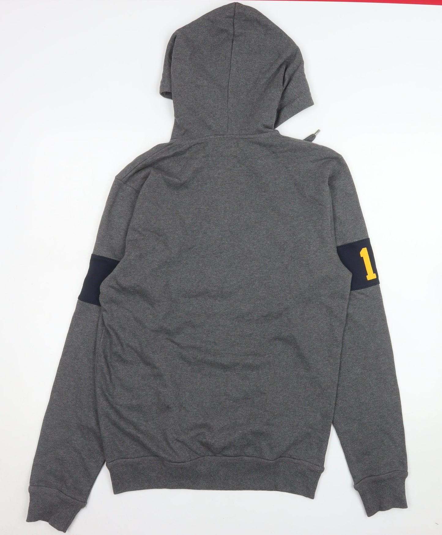 Champion Men's Grey UCLA Henley Hoodie Size S